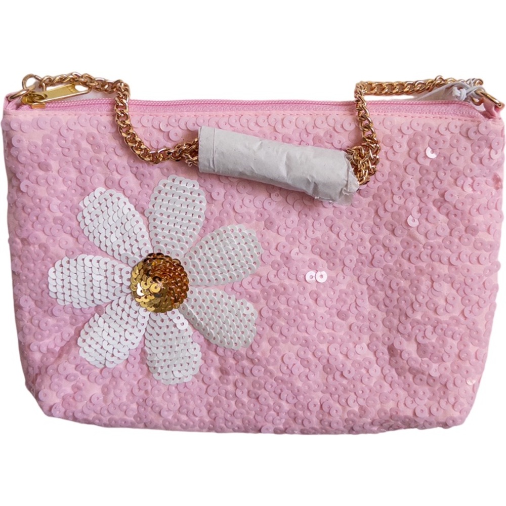 Crewcuts Factory Girls' Pink Sequin Daisy Bag